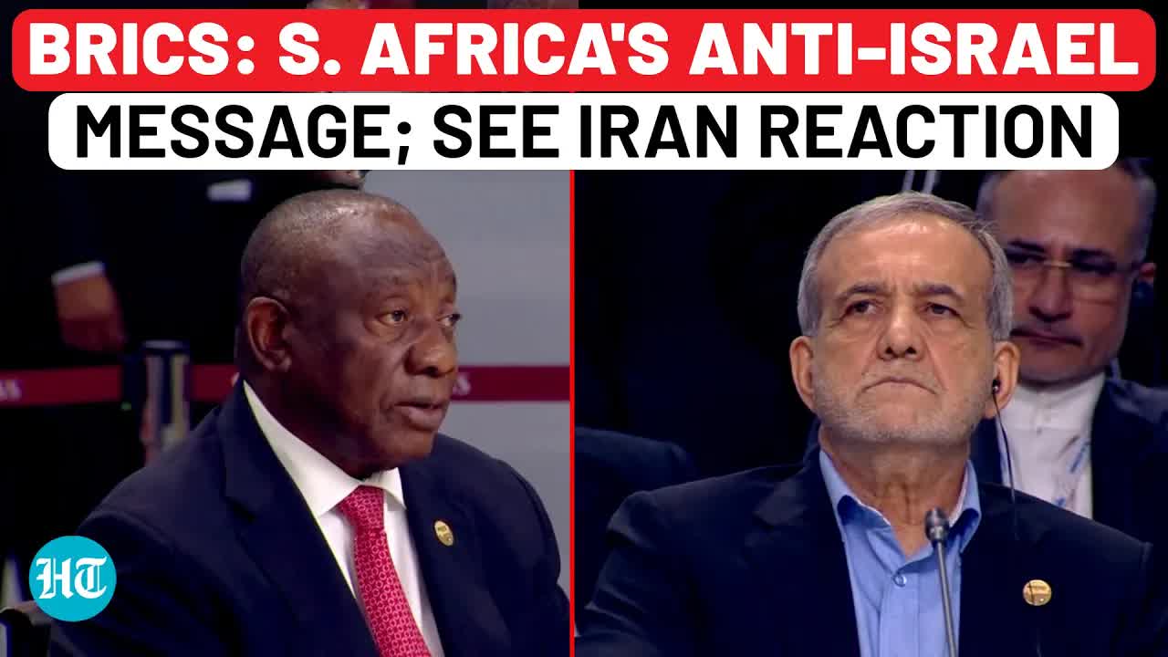 BRICS: Huge Anti-Israel Warning By South Africa; Watch Iran President's Reaction | Russia