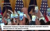 Trump—Joined By Tiger Woods—Holds Black History Month Event At White House