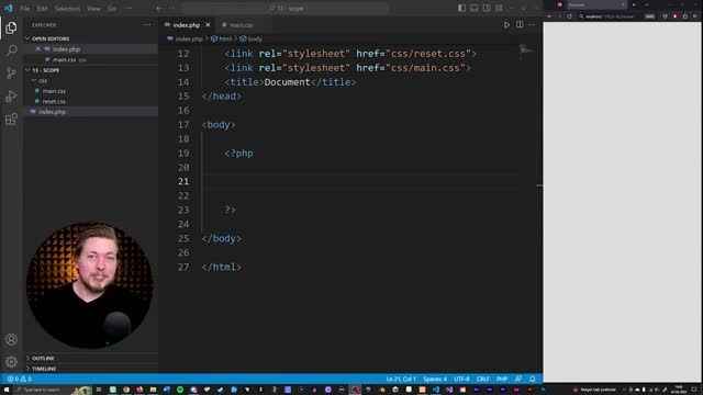 13   Scopes in PHP for Beginners   2023   Learn PHP Full Course for Beginner