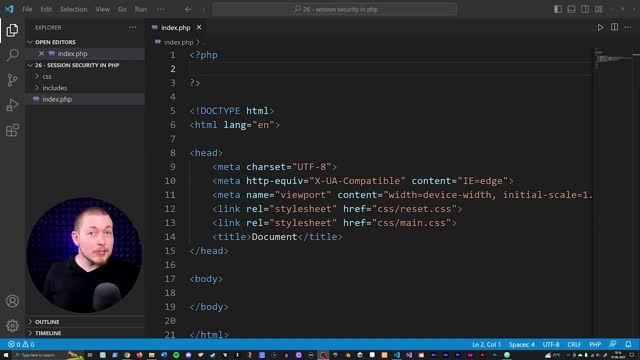 26   Session Security Basics in PHP for Beginners   2023   Learn PHP Full Course For Beginner